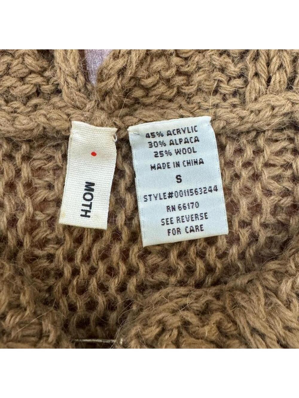 Moth knit babydoll cardigan Sz. S - Picture 3 of 4